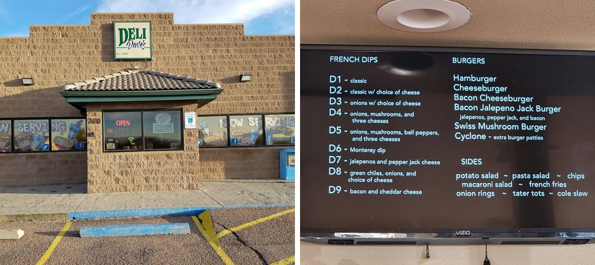 Deli Dave's Menu